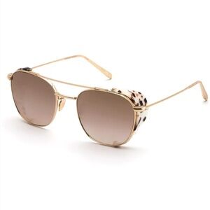 KREWE Earhart Blinker Mirrored Aviator Sunglasses w/ Side Blinders